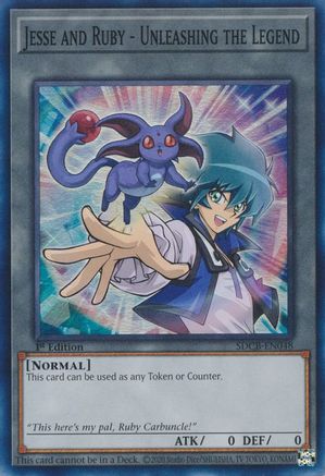 Jesse and Ruby - Unleashing the Legend (SDCB-EN048) - Structure Deck: Legend of the Crystal Beasts 1st Edition Structure Deck: Legend of the Crystal Beasts Yugioh Single Squirtle Squad Card Shop.