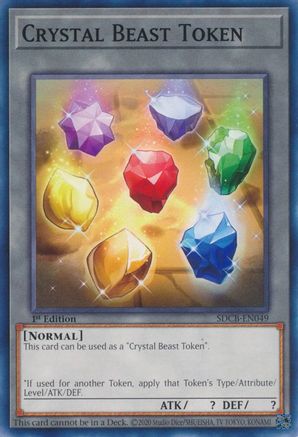 Crystal Beast Token (SDCB-EN049) - Structure Deck: Legend of the Crystal Beasts 1st Edition Structure Deck: Legend of the Crystal Beasts Yugioh Single Squirtle Squad Card Shop.