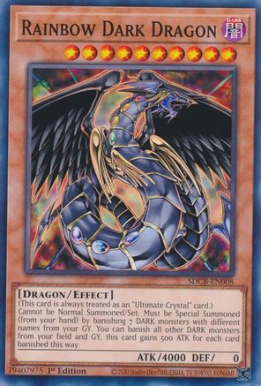 Rainbow Dark Dragon (SDCB-EN008) - Structure Deck: Legend of the Crystal Beasts 1st Edition Structure Deck: Legend of the Crystal Beasts Yugioh Single Squirtle Squad Card Shop.