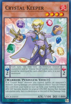Crystal Keeper (SDCB-EN010) - Structure Deck: Legend of the Crystal Beasts 1st Edition Structure Deck: Legend of the Crystal Beasts Yugioh Single Squirtle Squad Card Shop.