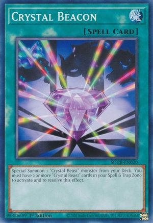 Crystal Beacon (SDCB-EN020) - Structure Deck: Legend of the Crystal Beasts 1st Edition Structure Deck: Legend of the Crystal Beasts Yugioh Single Squirtle Squad Card Shop.