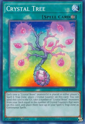Crystal Tree (SDCB-EN024) - Structure Deck: Legend of the Crystal Beasts 1st Edition Structure Deck: Legend of the Crystal Beasts Yugioh Single Squirtle Squad Card Shop.