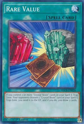 Rare Value (SDCB-EN026) - Structure Deck: Legend of the Crystal Beasts 1st Edition Structure Deck: Legend of the Crystal Beasts Yugioh Single Squirtle Squad Card Shop.