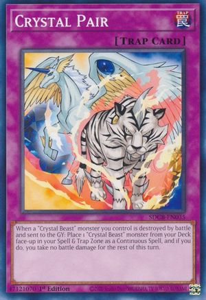 Crystal Pair (SDCB-EN035) - Structure Deck: Legend of the Crystal Beasts 1st Edition Structure Deck: Legend of the Crystal Beasts Yugioh Single Squirtle Squad Card Shop.