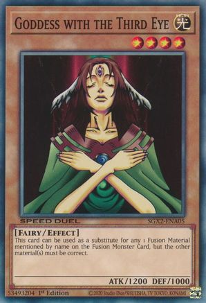 Goddess with the Third Eye (SGX2-ENA05) - Speed Duel GX: Midterm Paradox 1st Edition Speed Duel GX: Midterm Paradox Yugioh Single Squirtle Squad Card Shop.