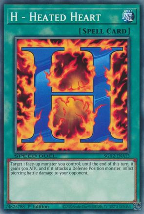 H - Heated Heart (SGX2-ENA13) - Speed Duel GX: Midterm Paradox 1st Edition Speed Duel GX: Midterm Paradox Yugioh Single Squirtle Squad Card Shop.