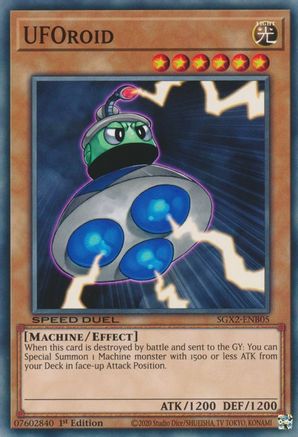 UFOroid (SGX2-ENB05) - Speed Duel GX: Midterm Paradox 1st Edition Speed Duel GX: Midterm Paradox Yugioh Single Squirtle Squad Card Shop.