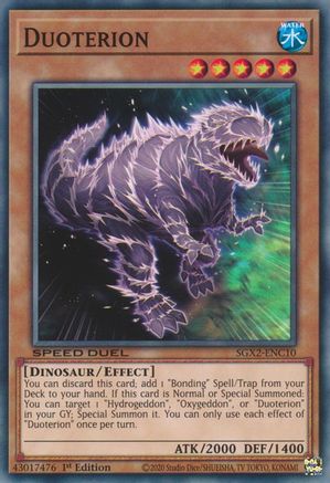 Duoterion (SGX2-ENC10) - Speed Duel GX: Midterm Paradox 1st Edition Speed Duel GX: Midterm Paradox Yugioh Single Squirtle Squad Card Shop.