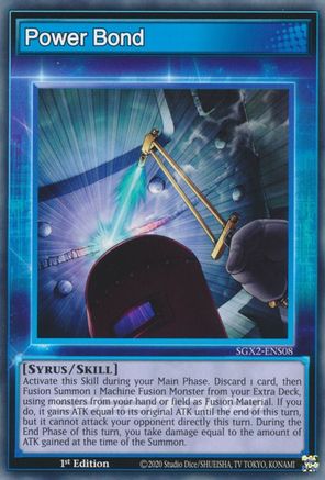 Power Bond (SGX2-ENS08) - Speed Duel GX: Midterm Paradox 1st Edition Speed Duel GX: Midterm Paradox Yugioh Single Squirtle Squad Card Shop.