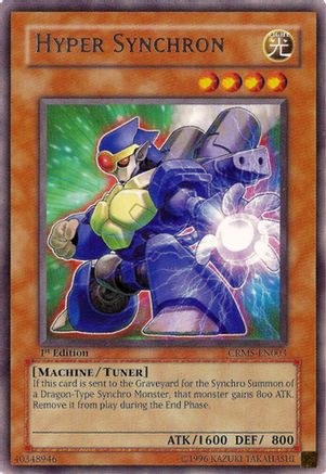 Hyper Synchron (CRMS-EN003) - Crimson Crisis 1st Edition Crimson Crisis Yugioh Single Squirtle Squad Card Shop.