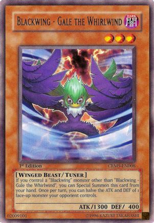 Blackwing - Gale the Whirlwind (CRMS-EN008) - Crimson Crisis 1st Edition Crimson Crisis Yugioh Single Squirtle Squad Card Shop.