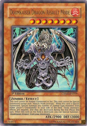 Doomkaiser Dragon/Assault Mode (CRMS-EN019) - Crimson Crisis 1st Edition Crimson Crisis Yugioh Single Squirtle Squad Card Shop.