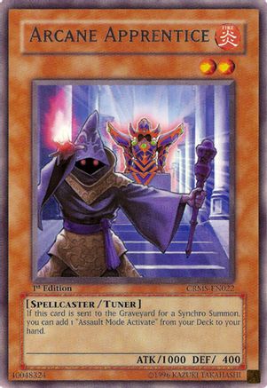 Arcane Apprentice (CRMS-EN022) - Crimson Crisis 1st Edition Crimson Crisis Yugioh Single Squirtle Squad Card Shop.