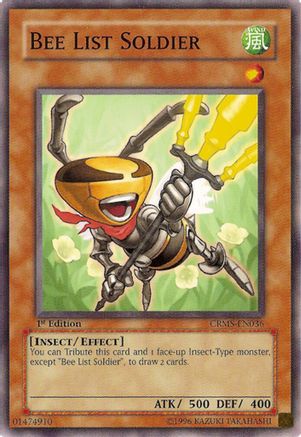 Bee List Soldier (CRMS-EN036) - Crimson Crisis 1st Edition Crimson Crisis Yugioh Single Squirtle Squad Card Shop.