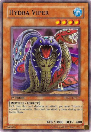 Hydra Viper (CRMS-EN037) - Crimson Crisis Unlimited Crimson Crisis Yugioh Single Squirtle Squad Card Shop.