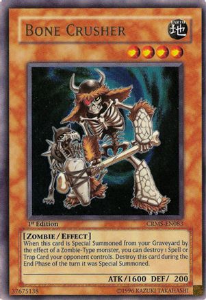 Bone Crusher (CRMS-EN083) - Crimson Crisis Unlimited Crimson Crisis Yugioh Single Squirtle Squad Card Shop.