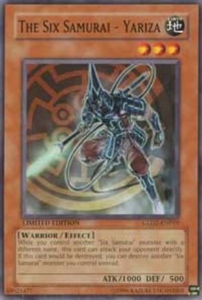 The Six Samurai - Yariza (GLD2-EN019) - Gold Series 2009 Limited Gold Series 2009 Yugioh Single Squirtle Squad Card Shop.