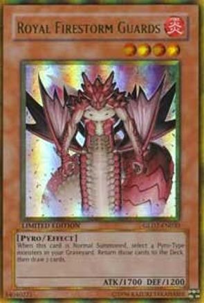 Royal Firestorm Guards (GLD2-EN030) - Gold Series 2009 Limited Gold Series 2009 Yugioh Single Squirtle Squad Card Shop.