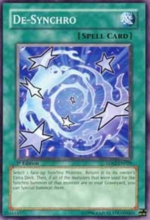 De-Synchro (5DS2-EN029) - 5D's Starter Deck 2009 Unlimited 5D's Starter Deck 2009 Yugioh Single Squirtle Squad Card Shop.