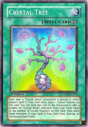 Crystal Tree (DP07-EN020) - Duelist Pack 7: Jesse Anderson 1st Edition Duelist Pack 7: Jesse Anderson Yugioh Single Squirtle Squad Card Shop.