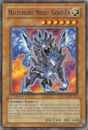 Malevolent Mech - Goku En (SDZW-EN002) - Structure Deck: Zombie World 1st Edition Structure Deck: Zombie World Yugioh Single Squirtle Squad Card Shop.