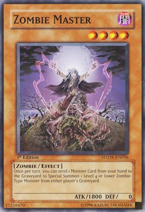 Zombie Master (SDZW-EN016) - Structure Deck: Zombie World 1st Edition Structure Deck: Zombie World Yugioh Single Squirtle Squad Card Shop.