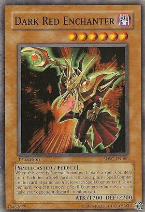 Dark Red Enchanter (SDSC-EN006) - Structure Deck: Spellcaster's Command Unlimited Structure Deck: Spellcaster's Command Yugioh Single Squirtle Squad Card Shop.