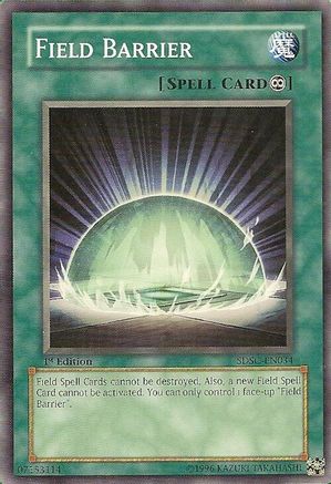 Field Barrier (SDSC-EN034) - Structure Deck: Spellcaster's Command Unlimited Structure Deck: Spellcaster's Command Yugioh Single Squirtle Squad Card Shop.