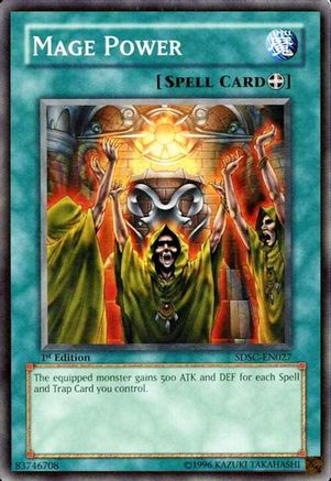 Mage Power (SDSC-EN027) - Structure Deck: Spellcaster's Command Unlimited Structure Deck: Spellcaster's Command Yugioh Single Squirtle Squad Card Shop.