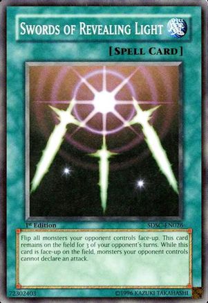 Swords of Revealing Light (SDSC-EN026) - Structure Deck: Spellcaster's Command Unlimited Structure Deck: Spellcaster's Command Yugioh Single Squirtle Squad Card Shop.