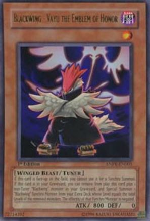 Blackwing - Vayu the Emblem of Honor (ANPR-EN005) - Ancient Prophecy Unlimited Ancient Prophecy Yugioh Single Squirtle Squad Card Shop.