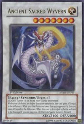 Ancient Sacred Wyvern (ANPR-EN043) - Ancient Prophecy 1st Edition Ancient Prophecy Yugioh Single Squirtle Squad Card Shop.