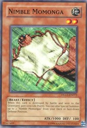 Nimble Momonga (DLG1-EN072) - Dark Legends Unlimited Dark Legends Yugioh Single Squirtle Squad Card Shop.