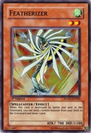 Featherizer (SDWS-EN003) - Structure Deck: Warriors' Strike 1st Edition Structure Deck: Warriors' Strike Yugioh Single Squirtle Squad Card Shop.