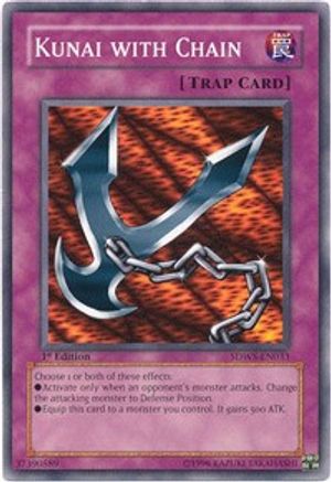 Kunai with Chain (SDWS-EN033) - Structure Deck: Warriors' Strike 1st Edition Structure Deck: Warriors' Strike Yugioh Single Squirtle Squad Card Shop.