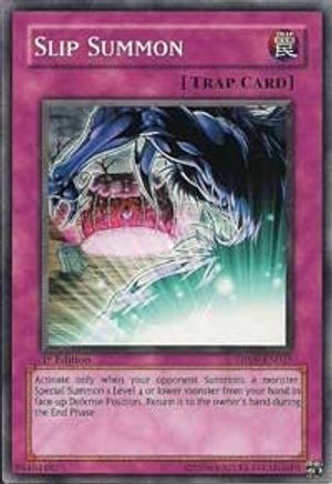 Slip Summon (DP09-EN028) - Duelist Pack 9: Yusei 2 Unlimited Duelist Pack 9: Yusei 2 Yugioh Single Squirtle Squad Card Shop.