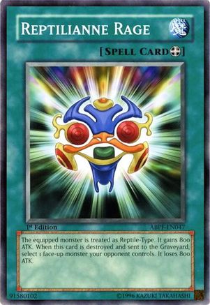 Reptilianne Rage (ABPF-EN047) - Absolute Powerforce Unlimited Absolute Powerforce Yugioh Single Squirtle Squad Card Shop.