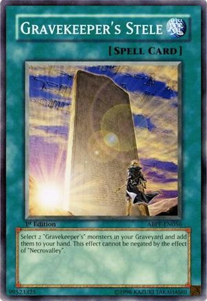 Gravekeeper's Stele (ABPF-EN056) - Absolute Powerforce Unlimited Absolute Powerforce Yugioh Single Squirtle Squad Card Shop.