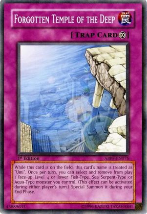 Forgotten Temple of the Deep (ABPF-EN076) - Absolute Powerforce Unlimited Absolute Powerforce Yugioh Single Squirtle Squad Card Shop.