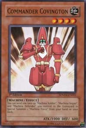 Commander Covington (SDMM-EN005) - Structure Deck: Machina Mayhem Unlimited Structure Deck: Machina Mayhem Yugioh Single Squirtle Squad Card Shop.