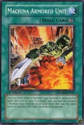 Machina Armored Unit (SDMM-EN021) - Structure Deck: Machina Mayhem Unlimited Structure Deck: Machina Mayhem Yugioh Single Squirtle Squad Card Shop.