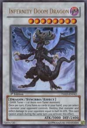 Infernity Doom Dragon (TSHD-EN042) - The Shining Darkness 1st Edition The Shining Darkness Yugioh Single Squirtle Squad Card Shop.