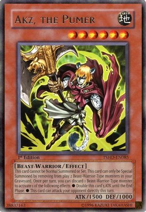 Akz, the Pumer (TSHD-EN085) - The Shining Darkness 1st Edition The Shining Darkness Yugioh Single Squirtle Squad Card Shop.