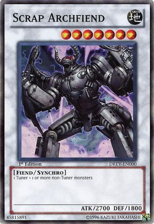 Scrap Archfiend (DREV-EN000) - Duelist Revolution 1st Edition Duelist Revolution Yugioh Single Squirtle Squad Card Shop.