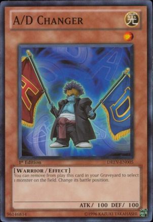 A/D Changer (DREV-EN005) - Duelist Revolution 1st Edition Duelist Revolution Yugioh Single Squirtle Squad Card Shop.