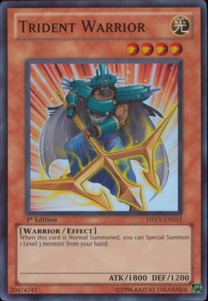 Trident Warrior (DREV-EN015) - Duelist Revolution Unlimited Duelist Revolution Yugioh Single Squirtle Squad Card Shop.