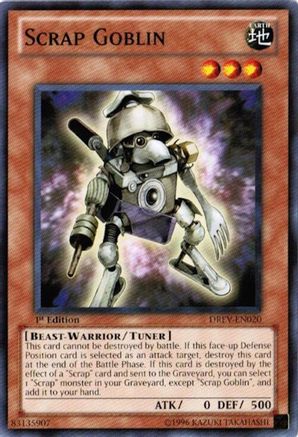 Scrap Goblin (DREV-EN020) - Duelist Revolution Unlimited Duelist Revolution Yugioh Single Squirtle Squad Card Shop.