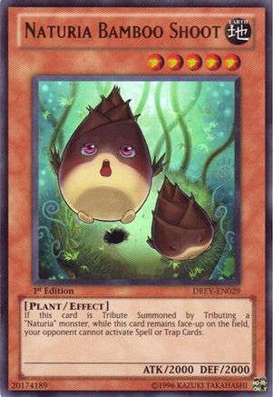 Naturia Bamboo Shoot (DREV-EN029) - Duelist Revolution 1st Edition Duelist Revolution Yugioh Single Squirtle Squad Card Shop.