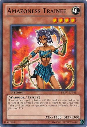 Amazoness Trainee (DREV-EN031) - Duelist Revolution 1st Edition Duelist Revolution Yugioh Single Squirtle Squad Card Shop.