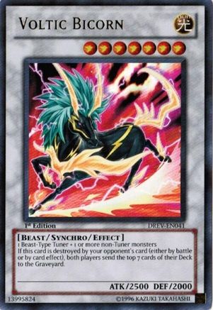 Voltic Bicorn (DREV-EN041) - Duelist Revolution 1st Edition Duelist Revolution Yugioh Single Squirtle Squad Card Shop.